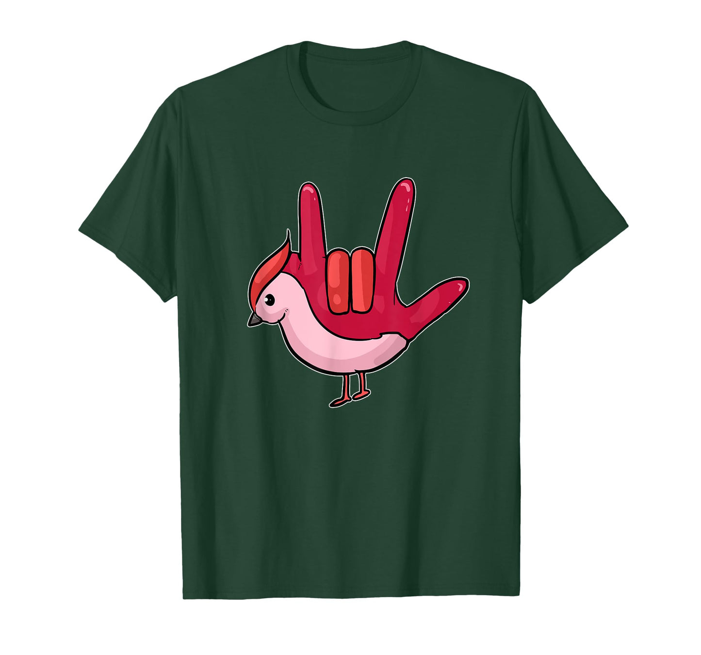 Asl Ily Shirt American Sign Language Bird I love You Gift T-Shirt
