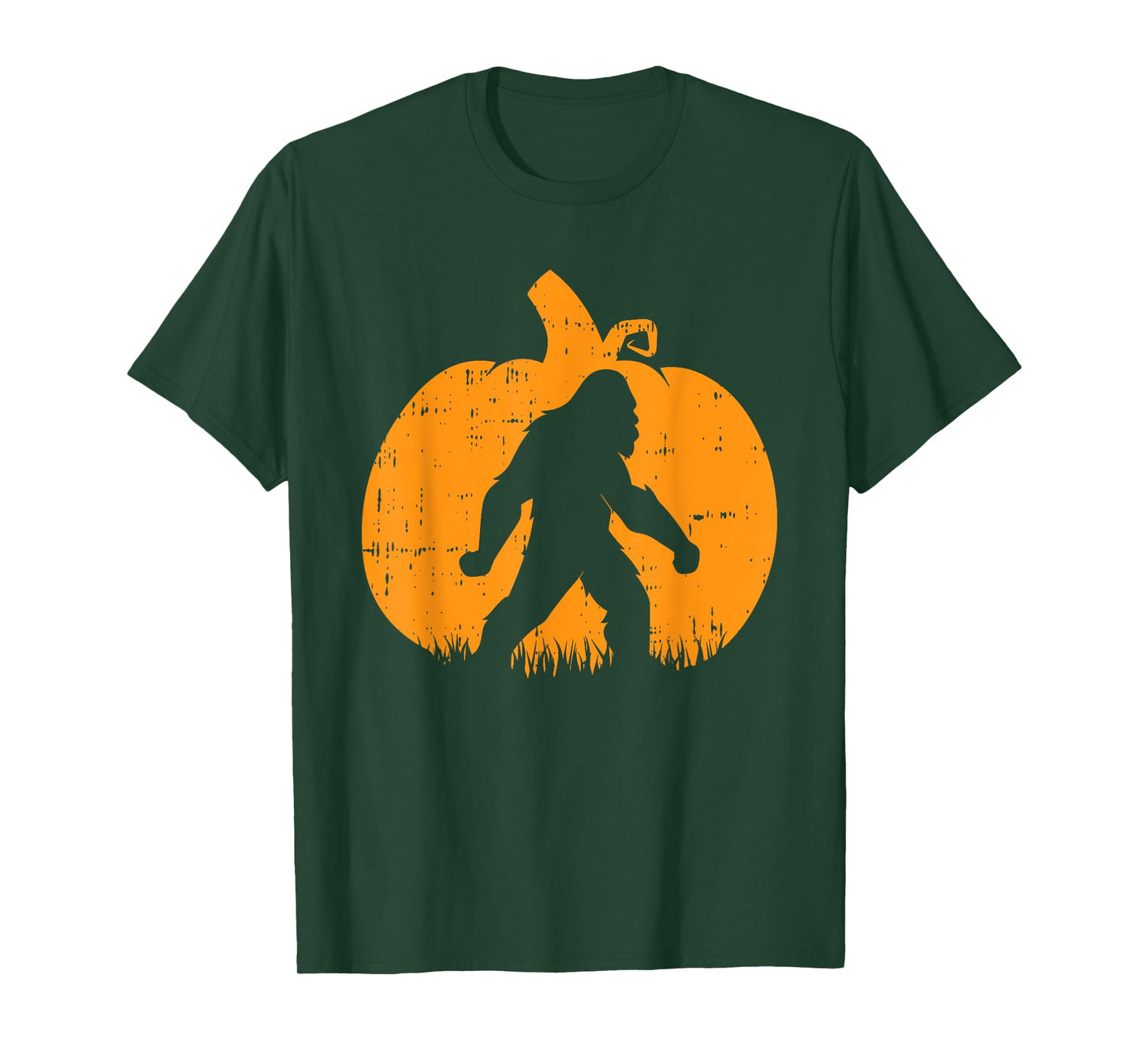 Bigfoot Pumpkin Halloween Costume Sasquatch Men Women Kids T-Shirt