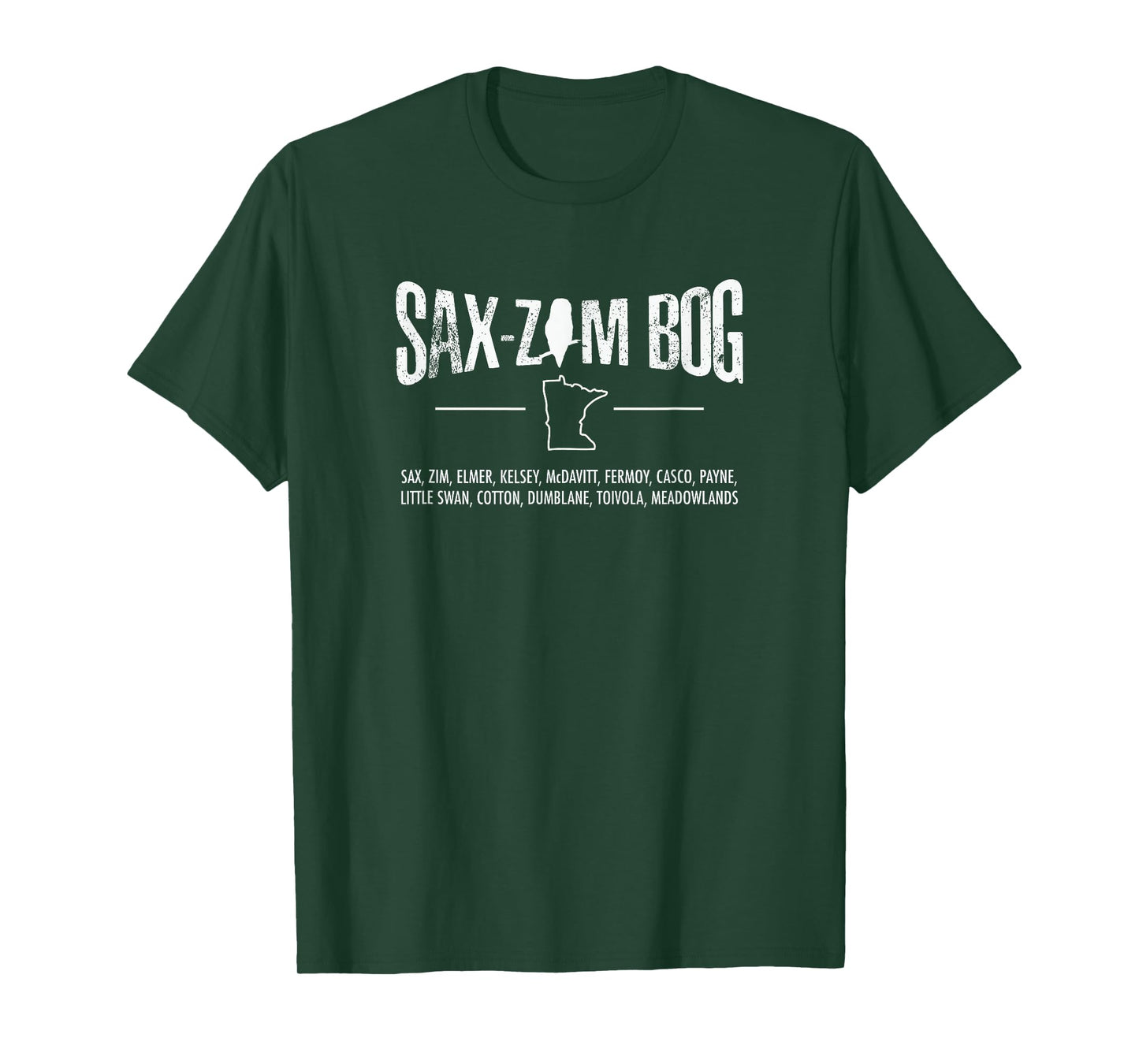 Minnesota Birding Sax-Zim Bog with Owl T-Shirt