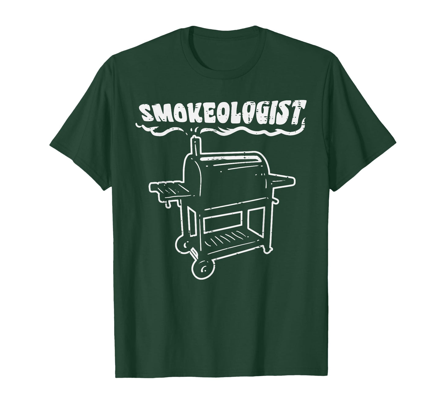 Smokeologist Funny Bbq Barbecue Grill PitDad Men T-Shirt
