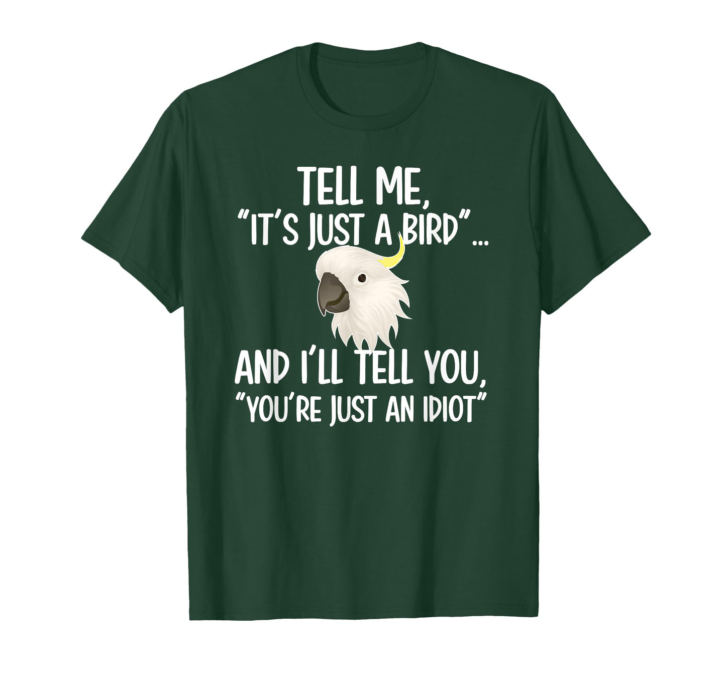 Funny Cockatoo Parrot Cockatoo Mom T-Shirt - Black, Small, Unisex, Short Sleeve, Cockatoo Lover, Cockatoo Owner