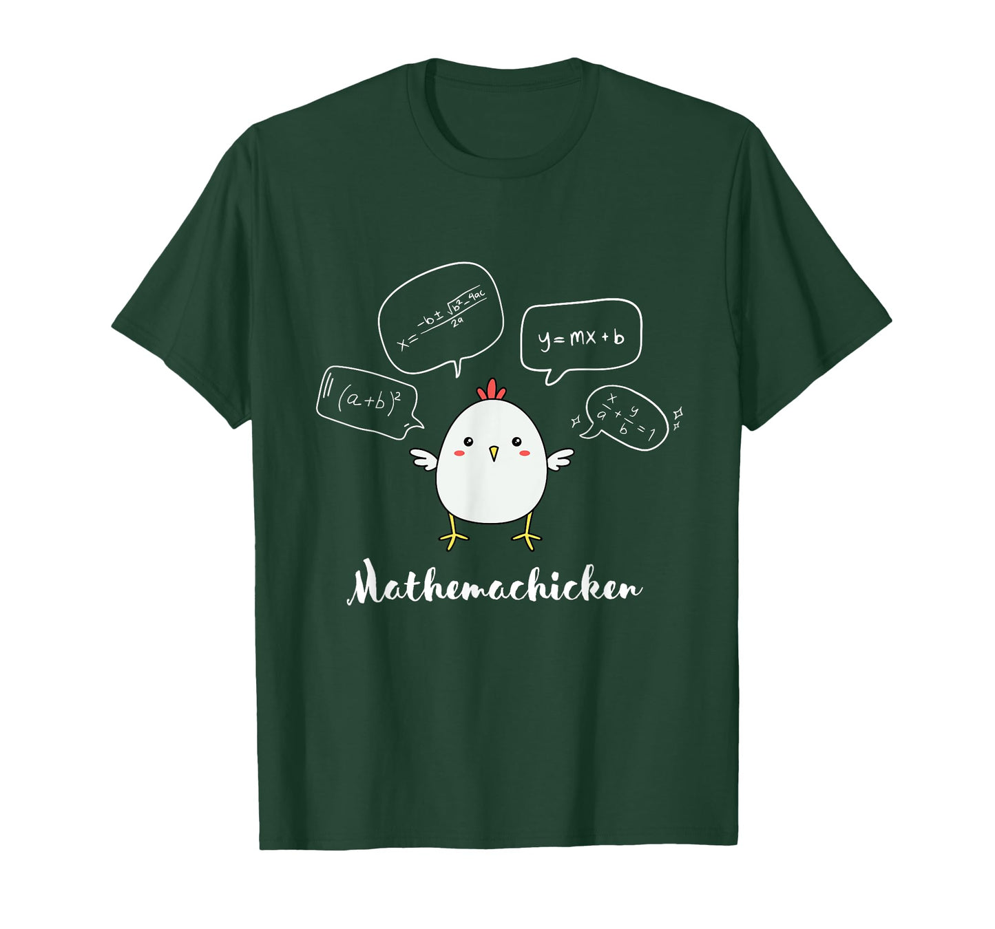 Mathemachicken Math Teacher Funny Mathematician T-Shirt