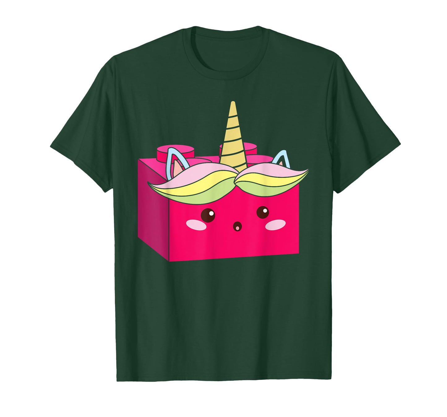 Unicorn Lover Master Builder Bricks Building Blocks T-Shirt