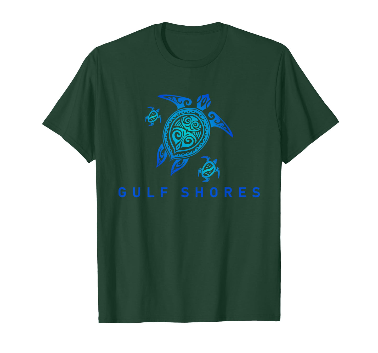 Gulf Shores Alabama T-Shirt Sea Blue Tribal Turtle T-Shirt