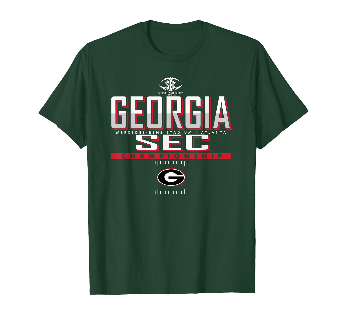 Elite Authentics Georgia Bulldogs SEC Championship 2024 Black T-Shirt