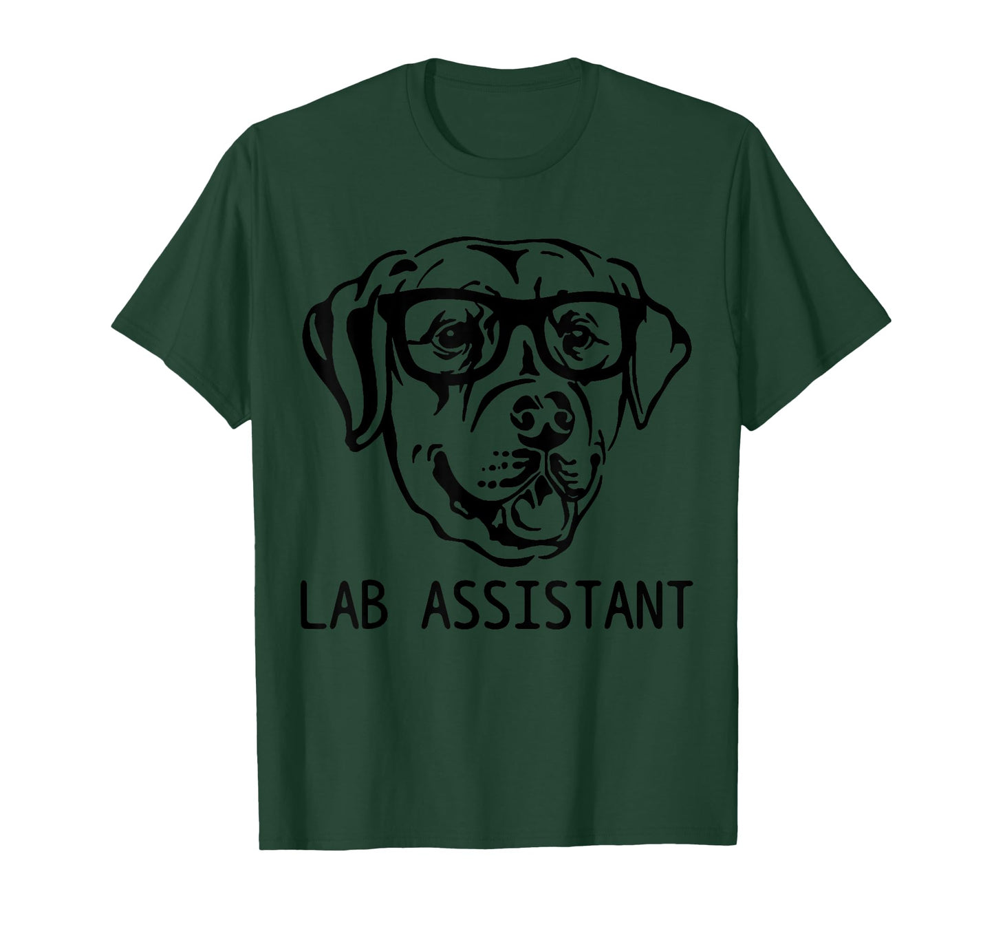 Lab Assistant Funny Labrador Retriever Mom Dad Dog T-Shirt