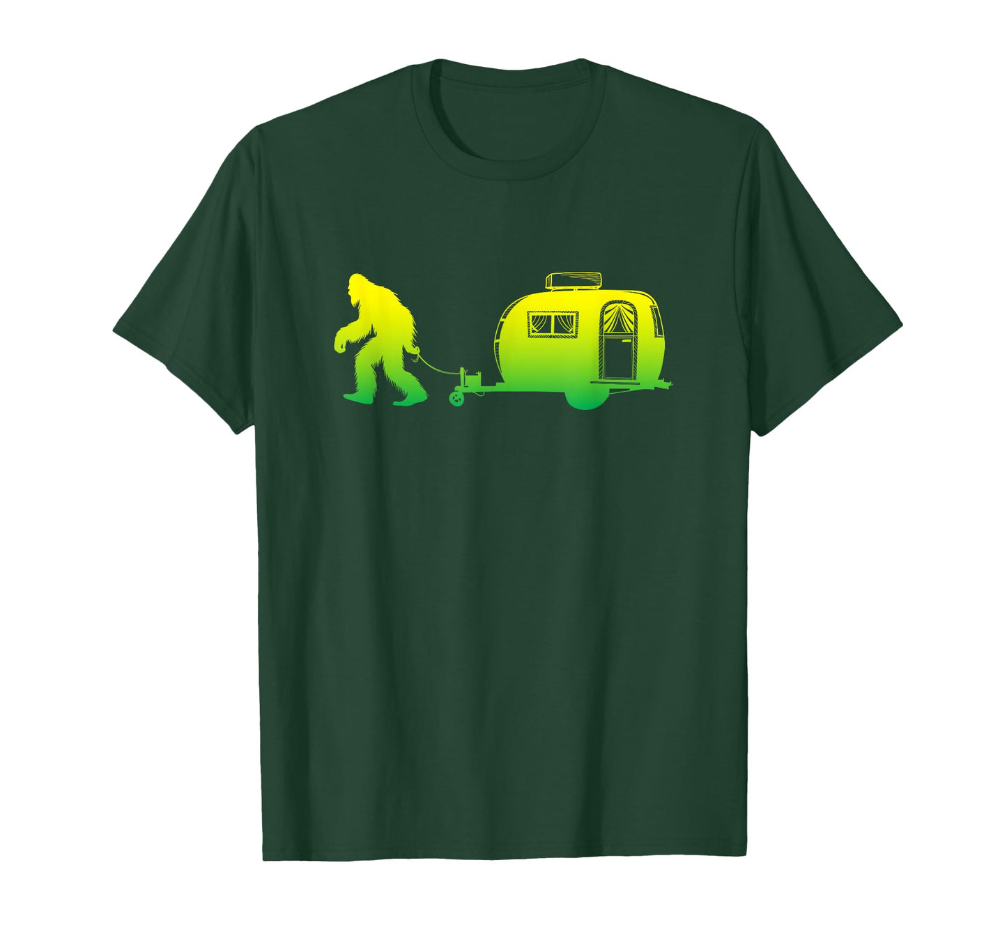 Bigfoot RV Motorhome Camping Sasquatch Campervan Graphic T-Shirt