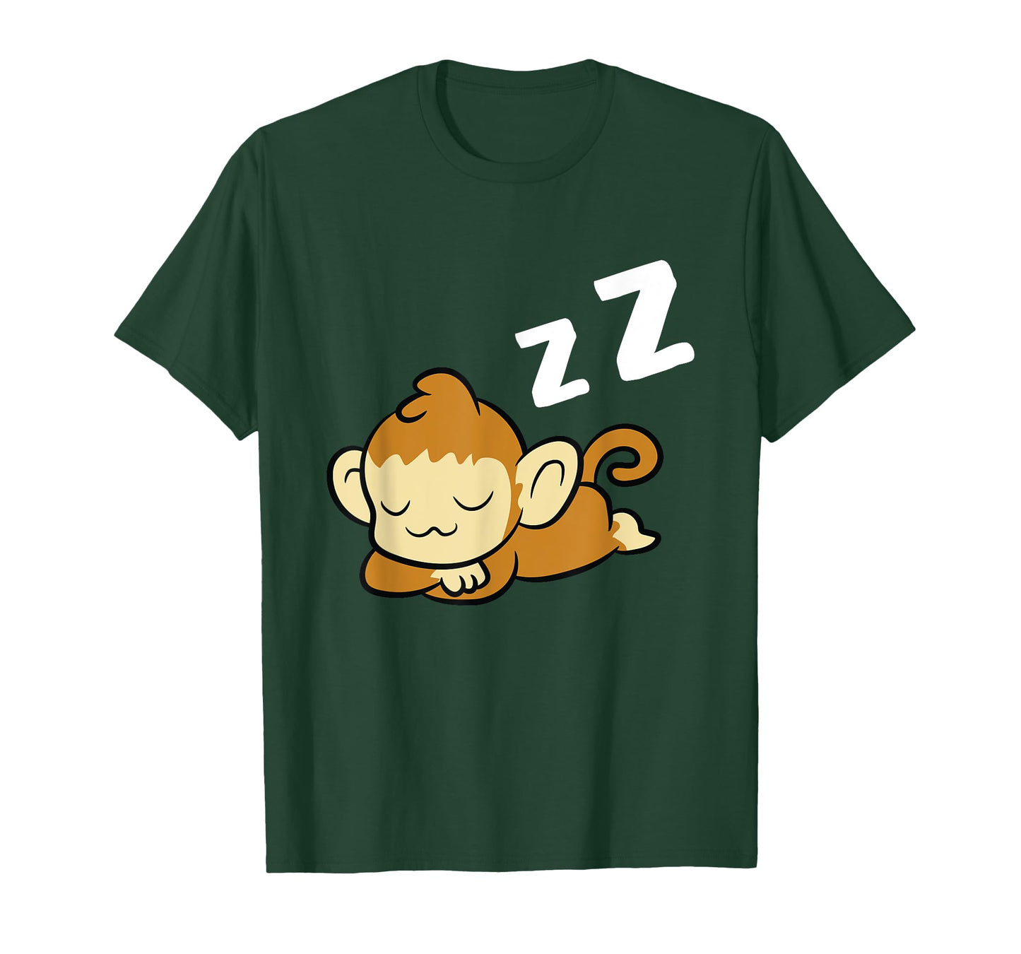 Sleeping Monkey Pyjama Lazy Monkey T-Shirt