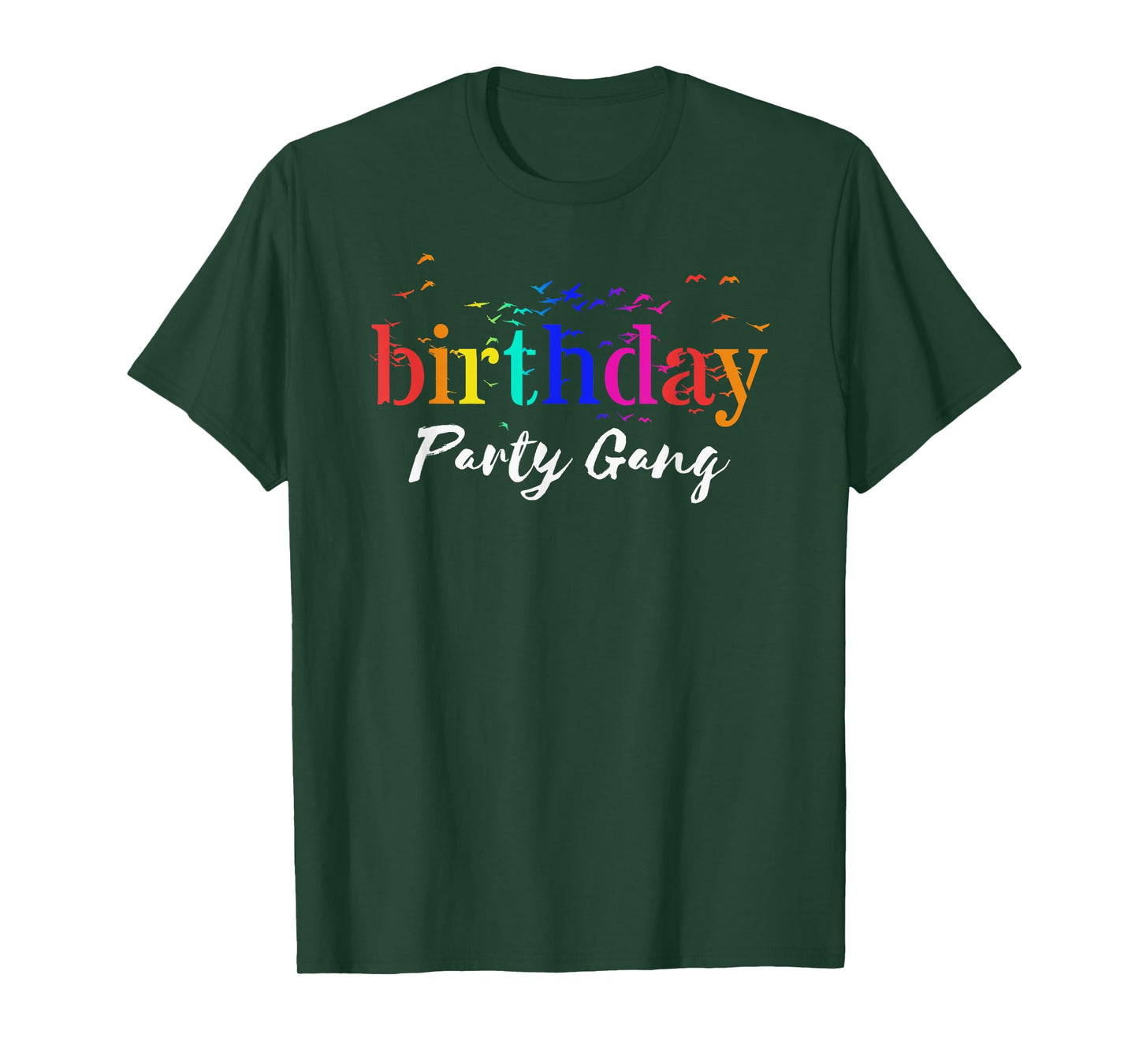 Rainbow Birthday Party Gang Shirts Birthday Family Celebrate T-Shirt
