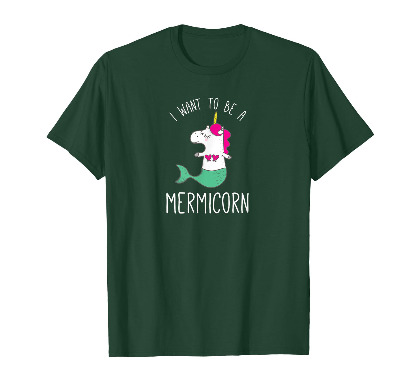 I Want To Be A Mermicorn mermaid unicorn funny shirt gift