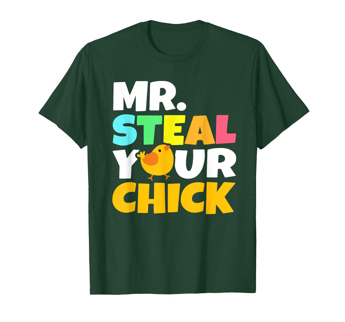 Mr Steal Your Chick Easter Chicken Boys Egg Hunting T-Shirt