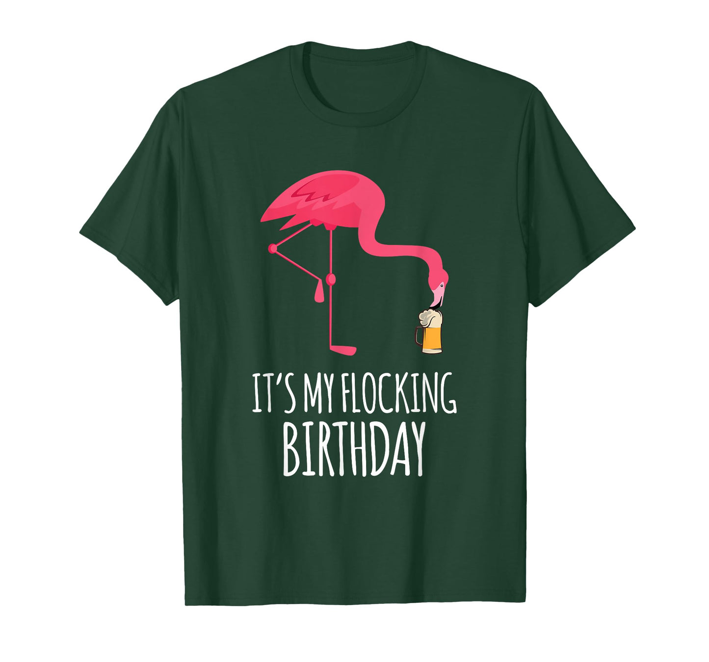 It's My Flocking Birthday Funny Flamingo Birthday T-Shirt