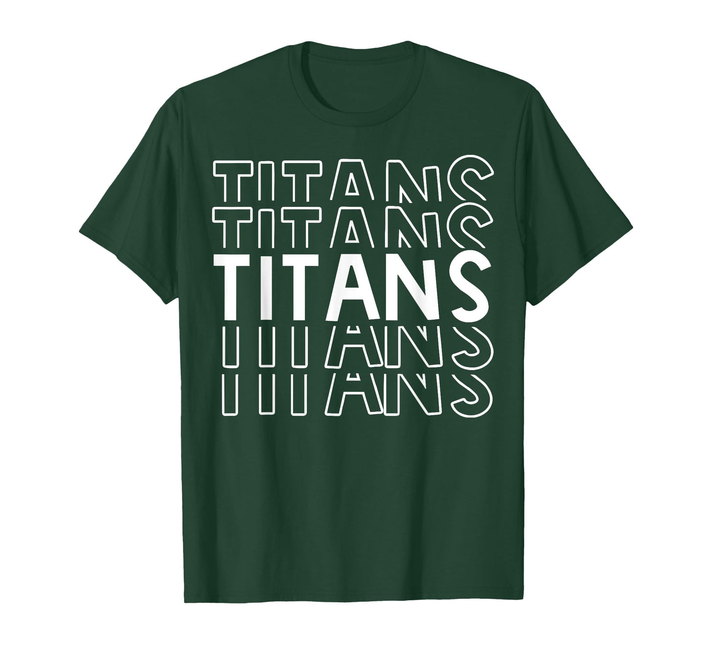 Titans School Sports Team Mascot Apparel Go College Athlete T-Shirt