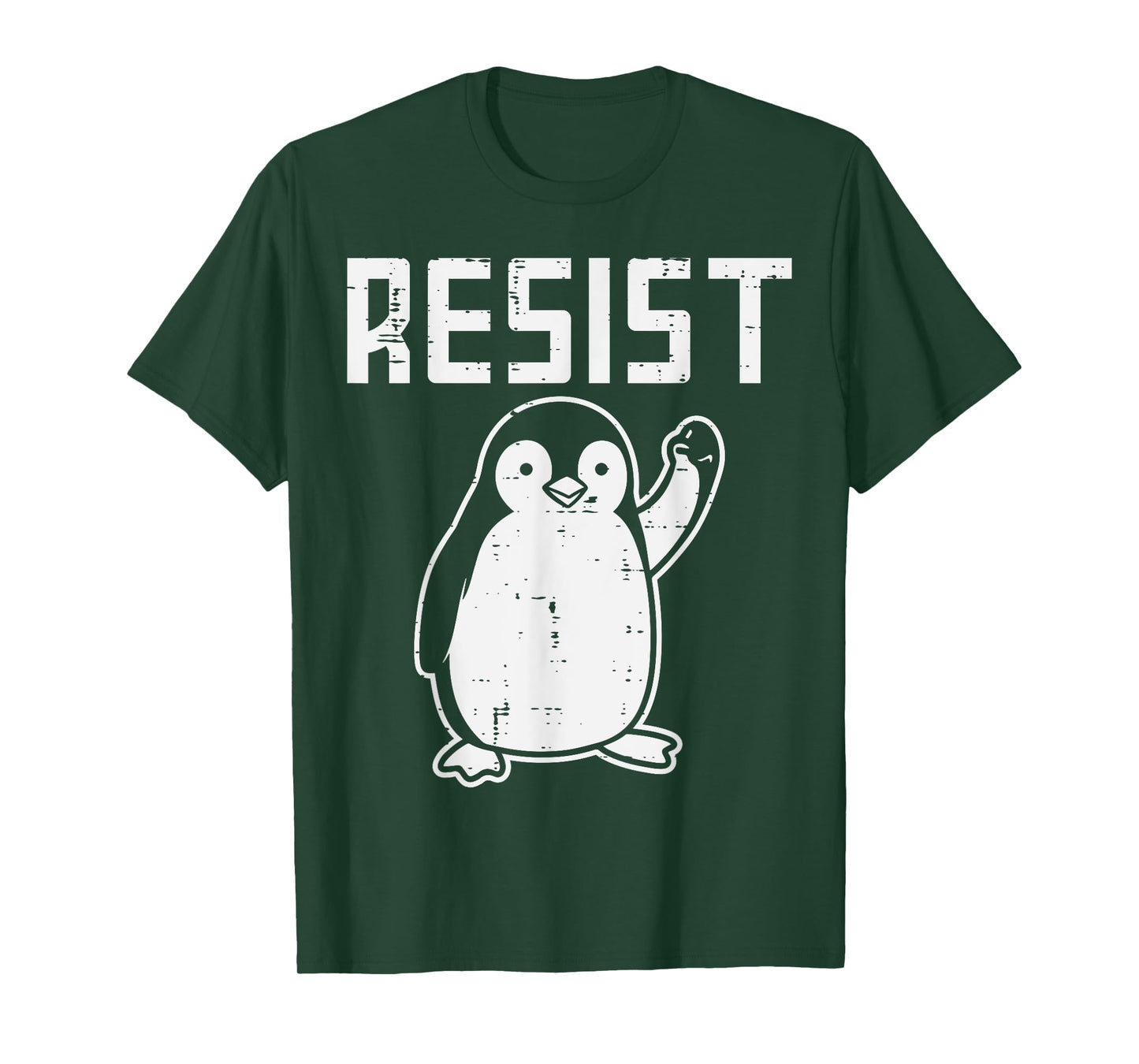 Penguin Resist Funny Resist Protest Resistance Men Women Kid T-Shirt