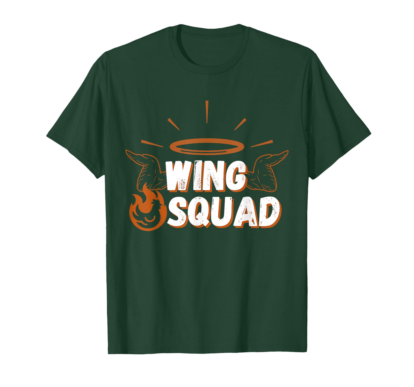 Chicken BBQ Wings Squad Family Party Wing lovers T-Shirt, Small, Black