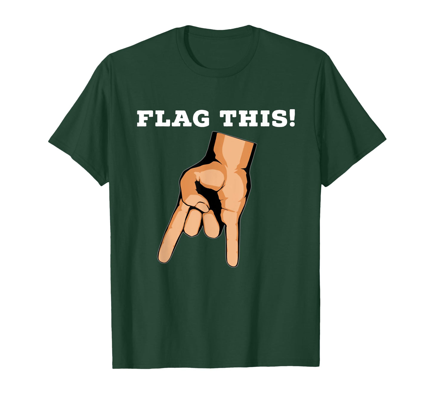 Flag This Upside Down Horns T-shirt T-Shirt