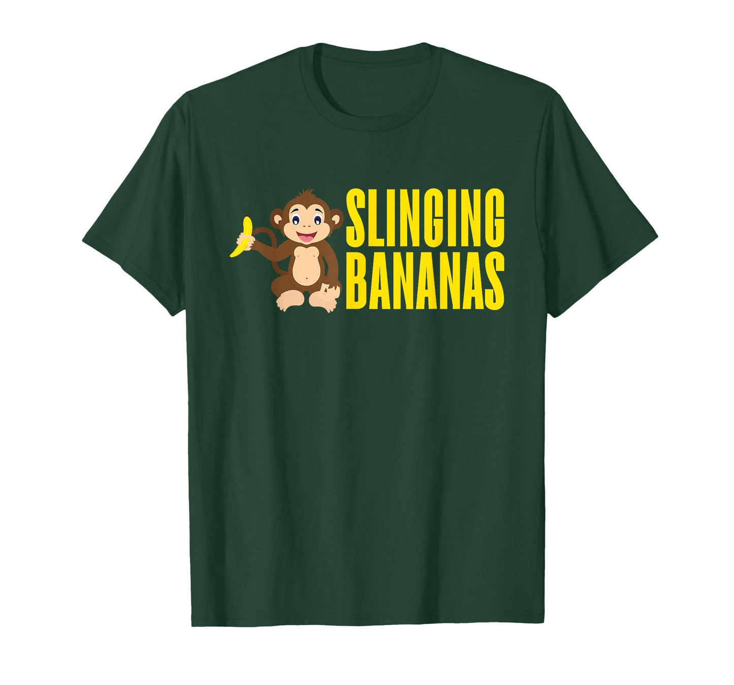 Slinging Bananas Monkey T-Shirt