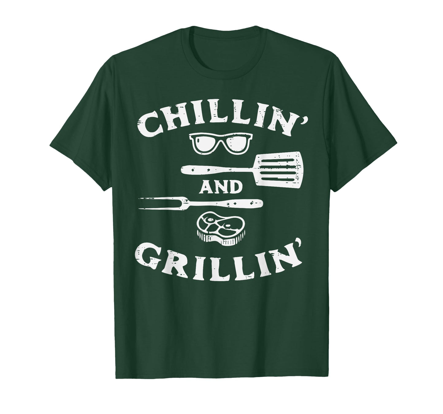 Bbq Grillin Chillin Barbecue Grill Master Dad Men Women Kids T-Shirt