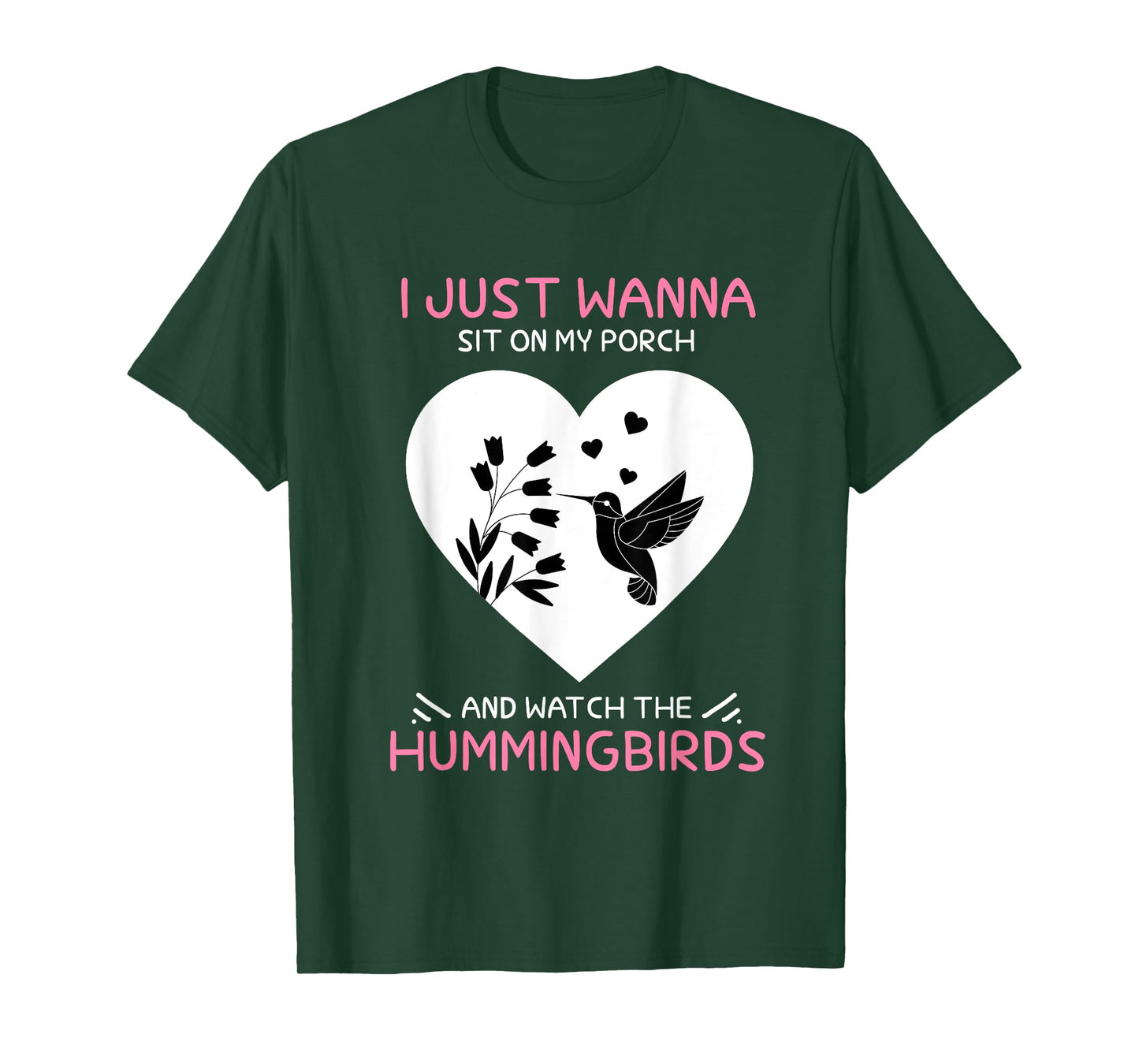 I Just Wanna Sit On My Porch The Bee Hummingbird Lovers T-Shirt