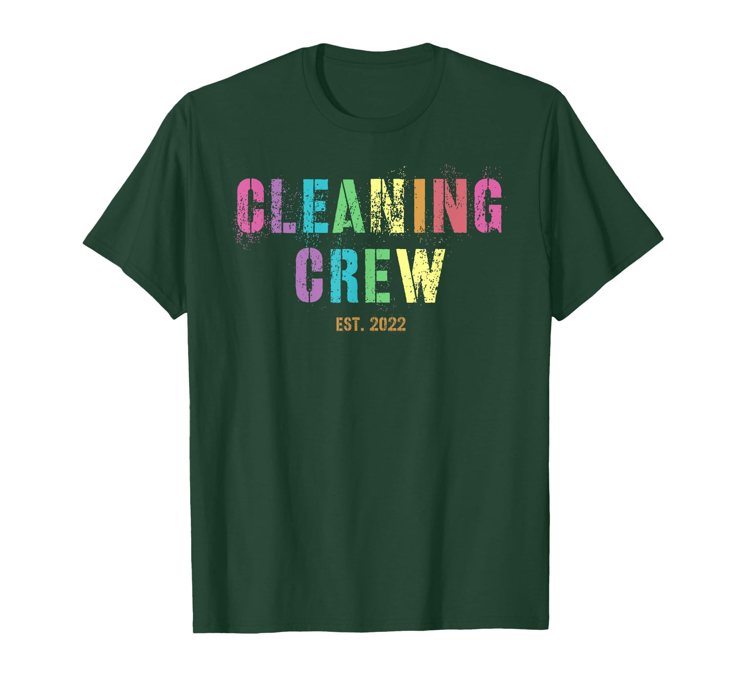 CLEANING CREW Custodian Team Housekeeping Cleaner Squad T-Shirt