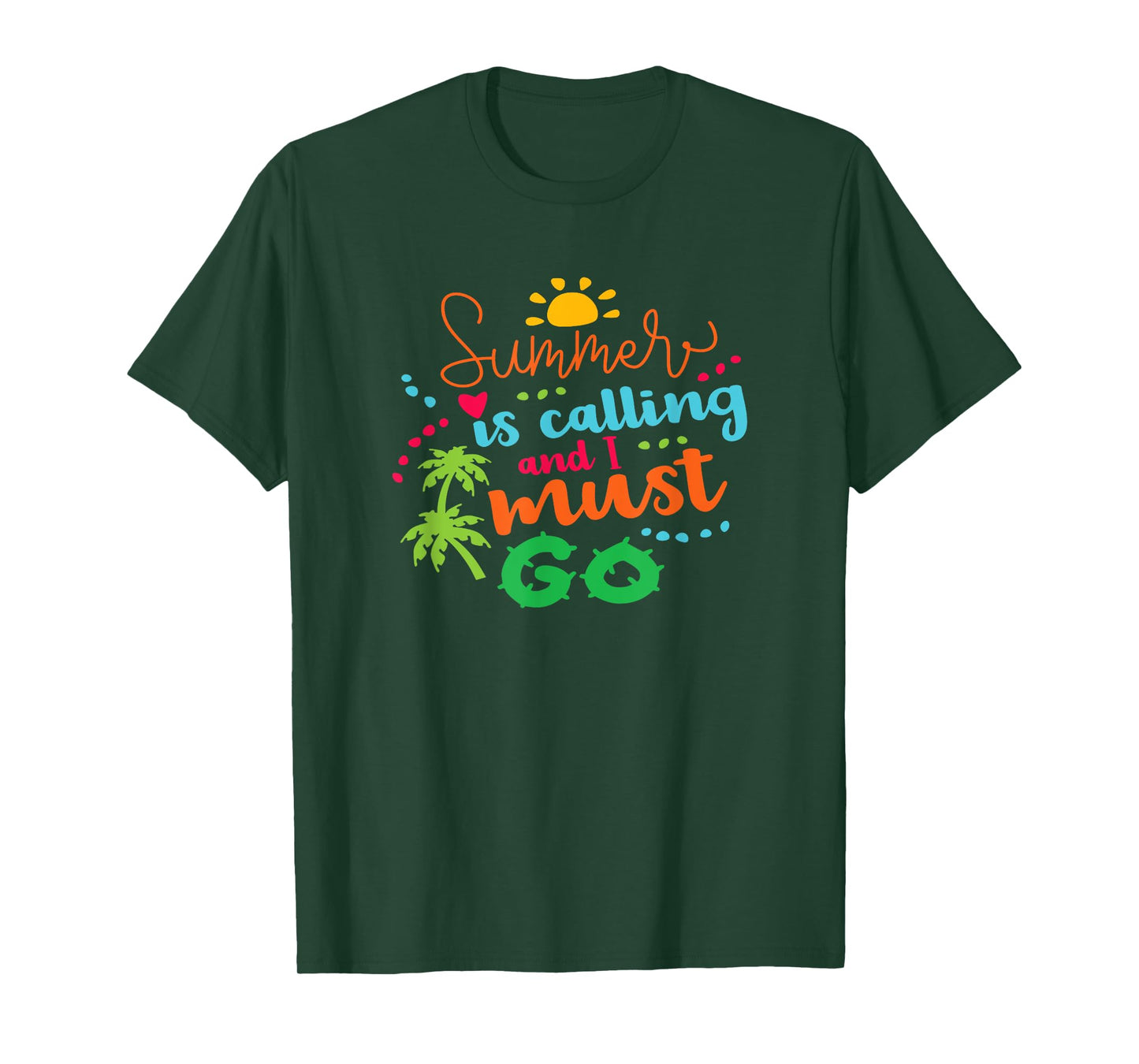 Holiday Summer Is Calling And I Must Go Vacation Fun Surfing Men Women Girls Kids T-Shirt