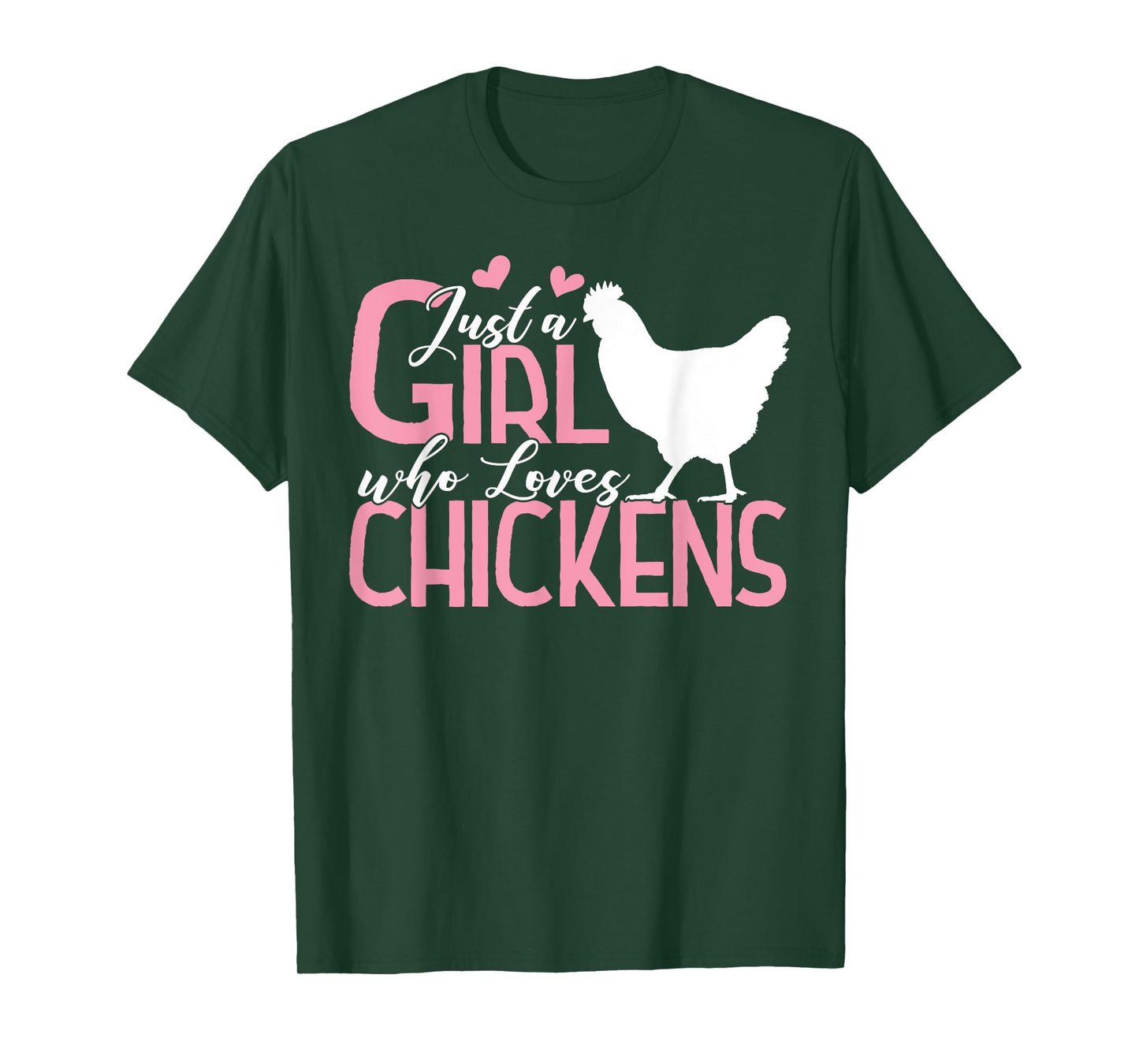 Just a Girl who Loves Chickens Tshirt Gift Poultry Lovers T-Shirt