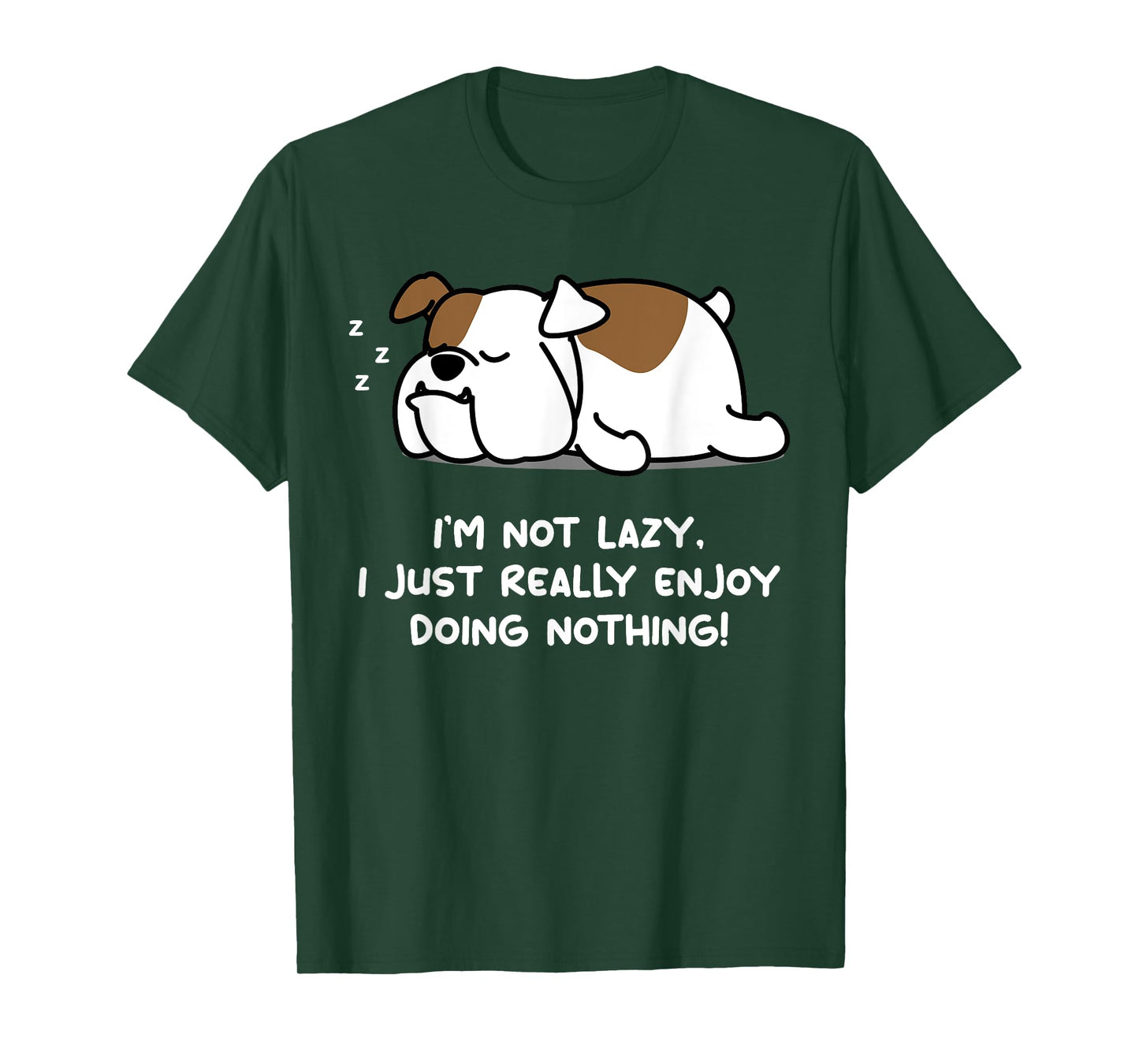 Lazy English Bulldog Lover Tshirt Puppy Dog English Bulldog Men Women Girls Kids T-Shirt