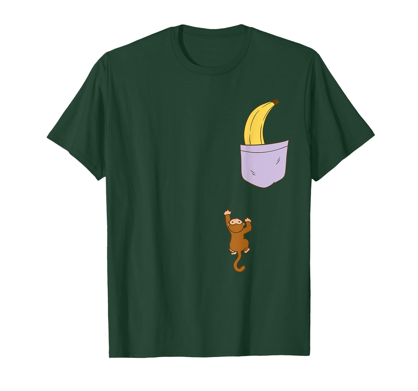 Monkey Banana Lover Funny Banana Summer Fruit Vegetarians T-Shirt for Men Women Kids
