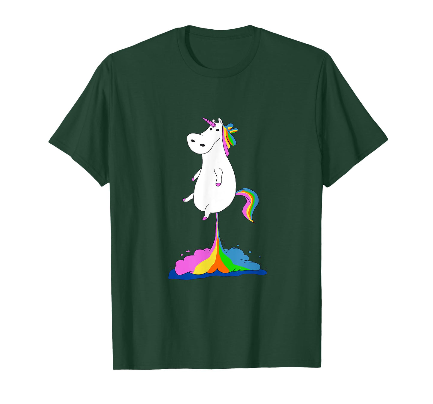 Funny Unicorn Farting Rainbow Shirt - Magical Fart Unicorn T-Shirt