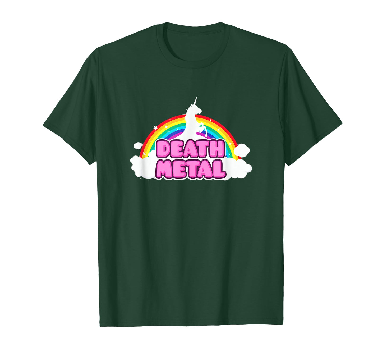 Death Metal Rainbow Unicorn T Shirt T-Shirt