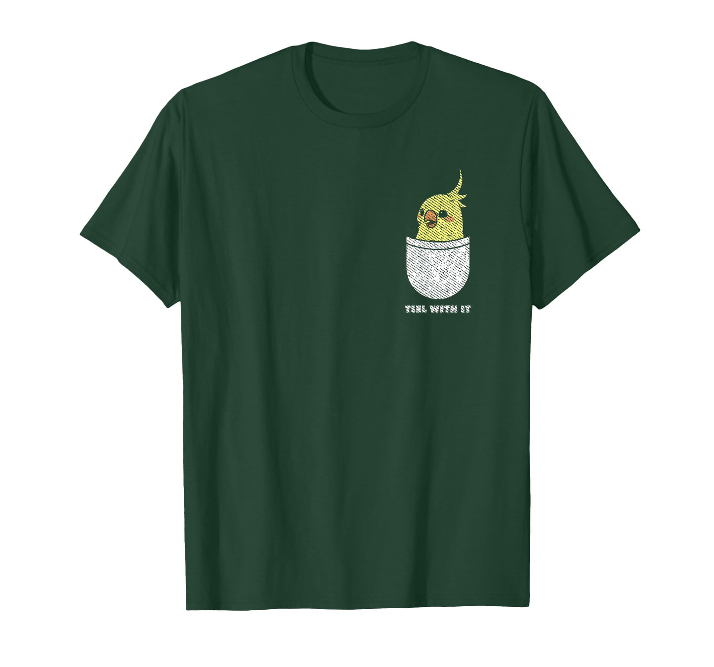 Cockatiel Lovers Designs Tiel With It Ornithologist Cockatiel Owner Unisex-Adults Black Short Sleeve Classic Fit T-Shirt