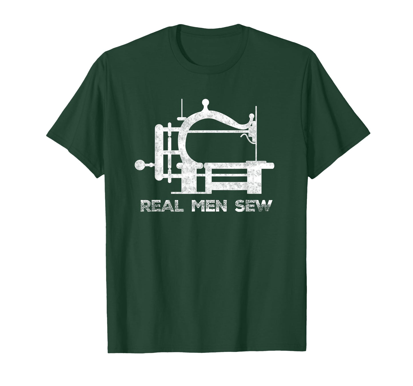 Real Men Sew Vintage Chainstitch Sewing Machine T-Shirt