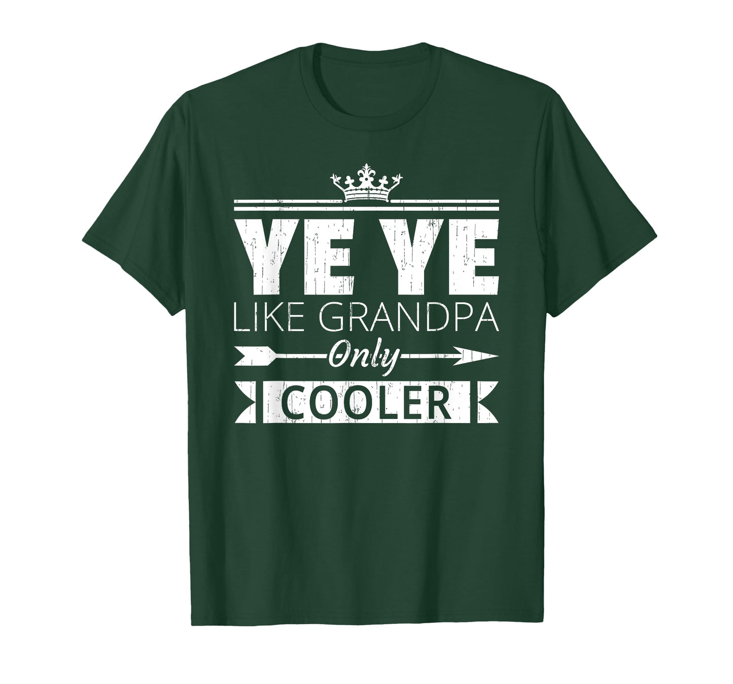 Ye Ye Cooler Funny Grandpa Father's Day Quote Vintage T-Shirt