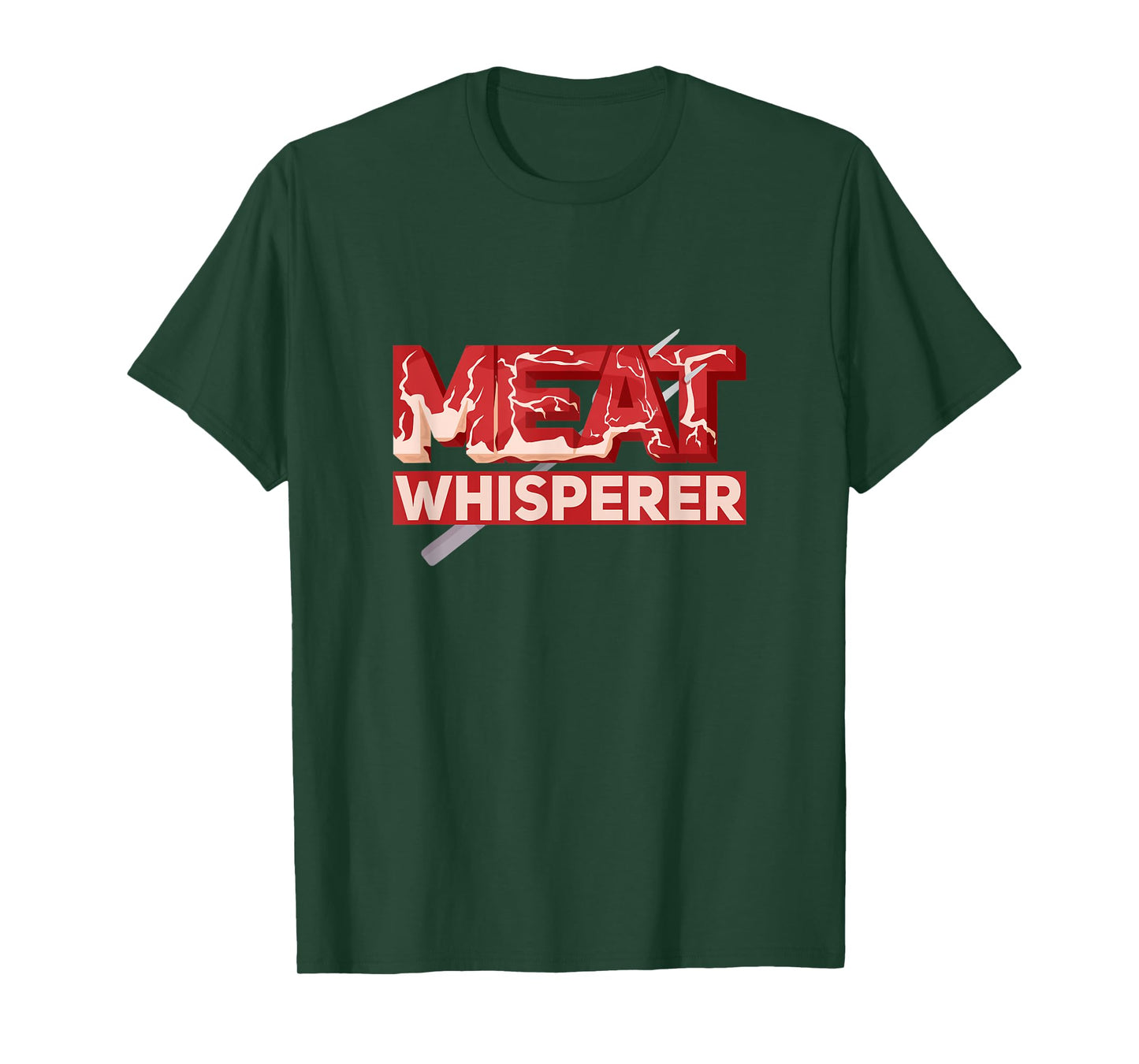 Mens Meat Whisperer BBQ Perfect Beef Cuts, Marinade And Doneness T-Shirt