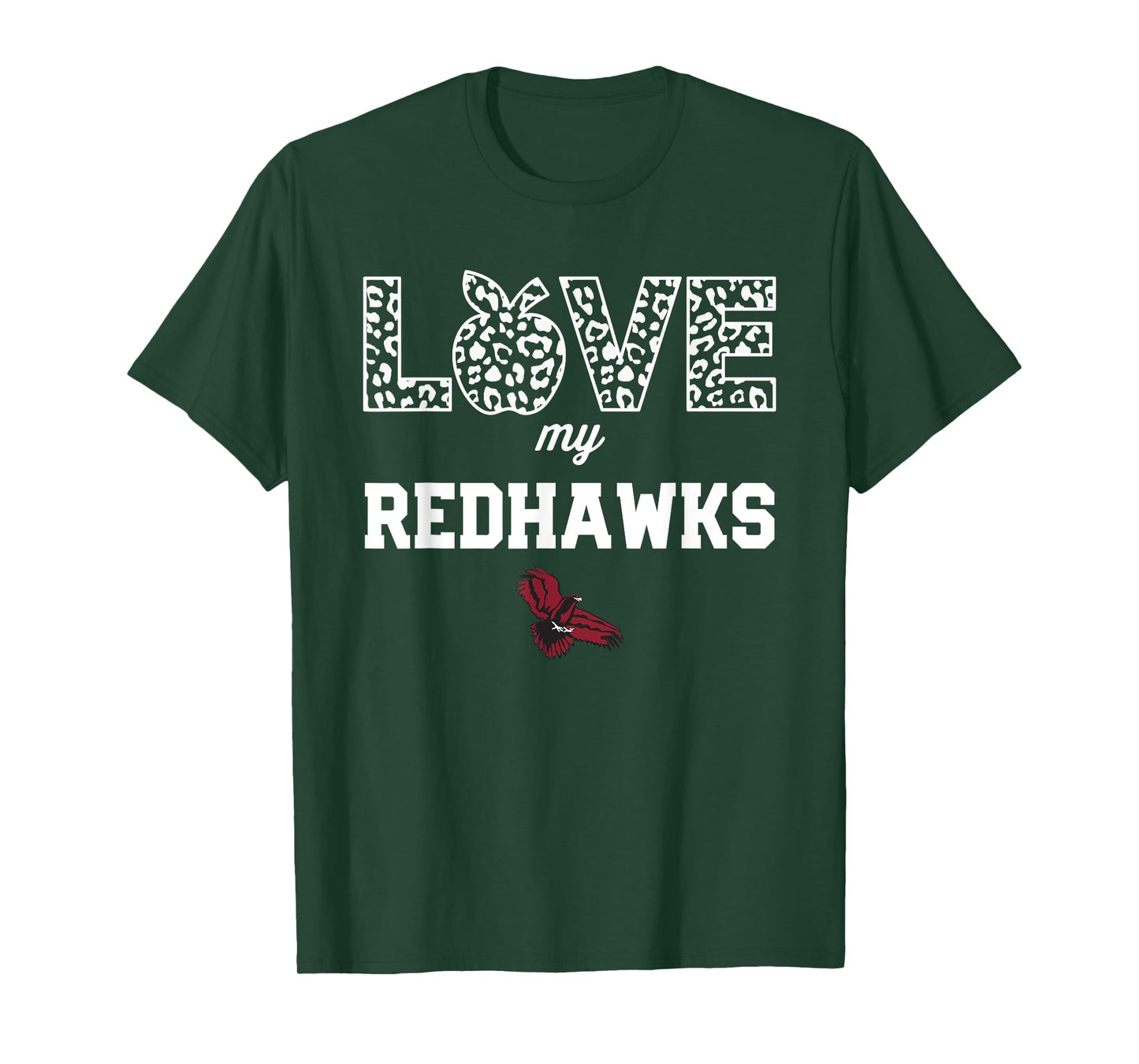 Central Square Redhawks Logo Love My Team HS T-Shirt
