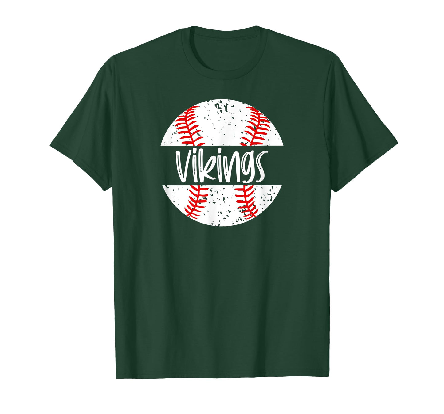 Vikings Baseball Team Mascot School Spirit Game Day T-Shirt