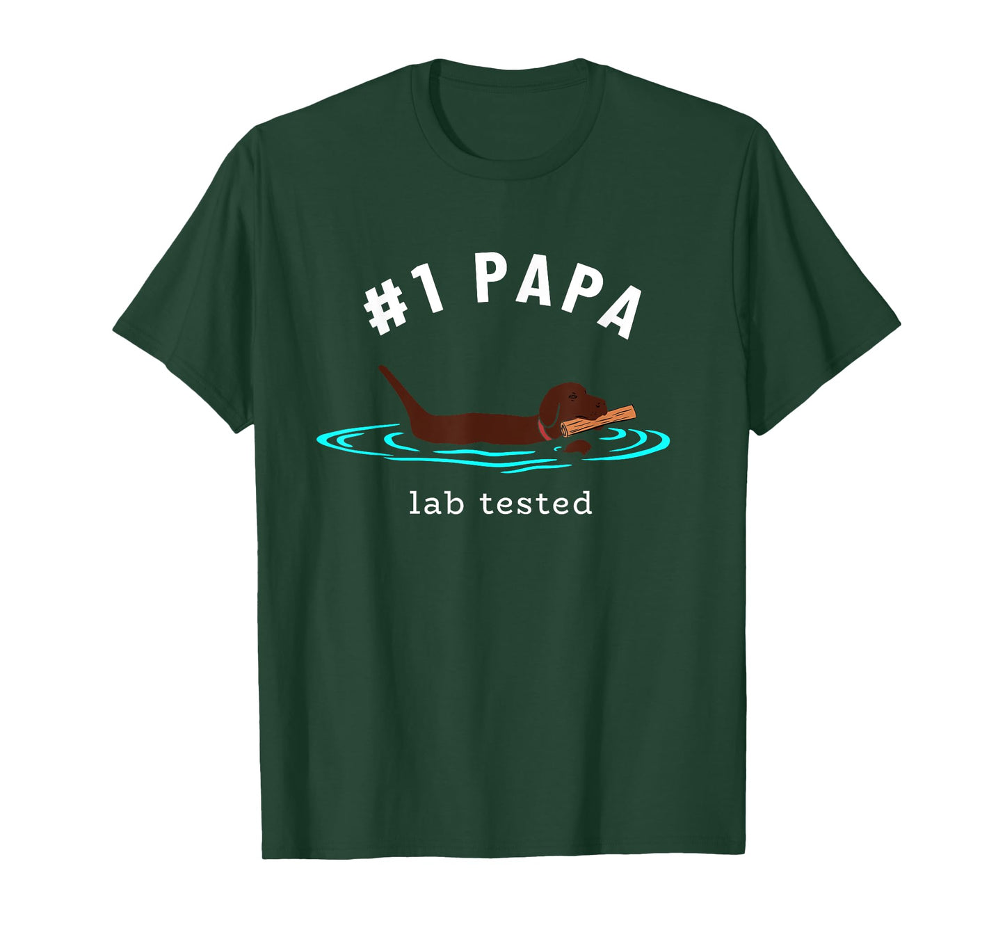 Lab Grandpa Chocolate Labrador Retriever Dog #1 Papa Men T-Shirt