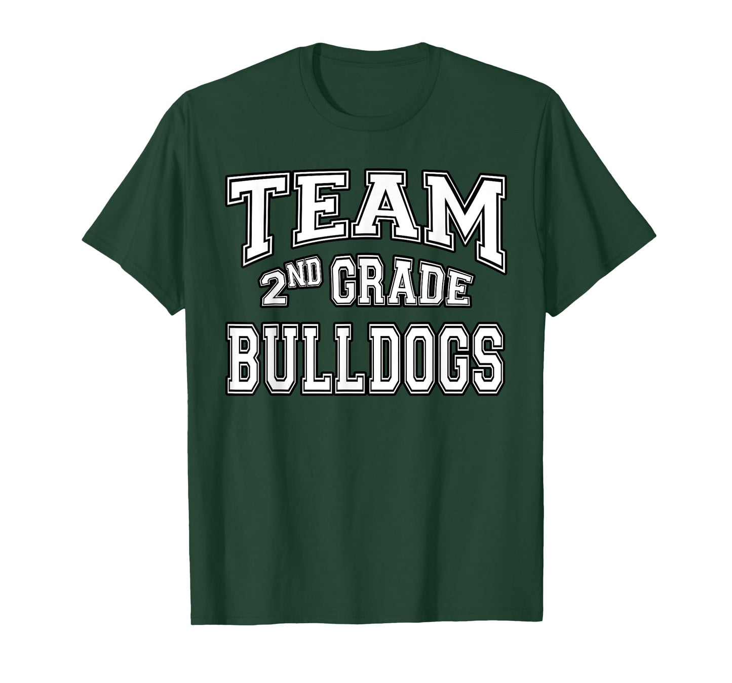 Team 2nd Second Grade Bulldogs Student Back To School T-Shirt