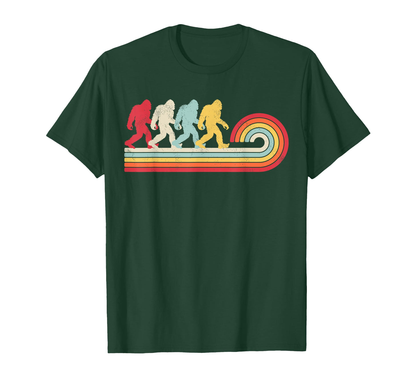 Bigfoot Retro Vintage 70s 80s Sasquatch Lovers Men Women T-Shirt