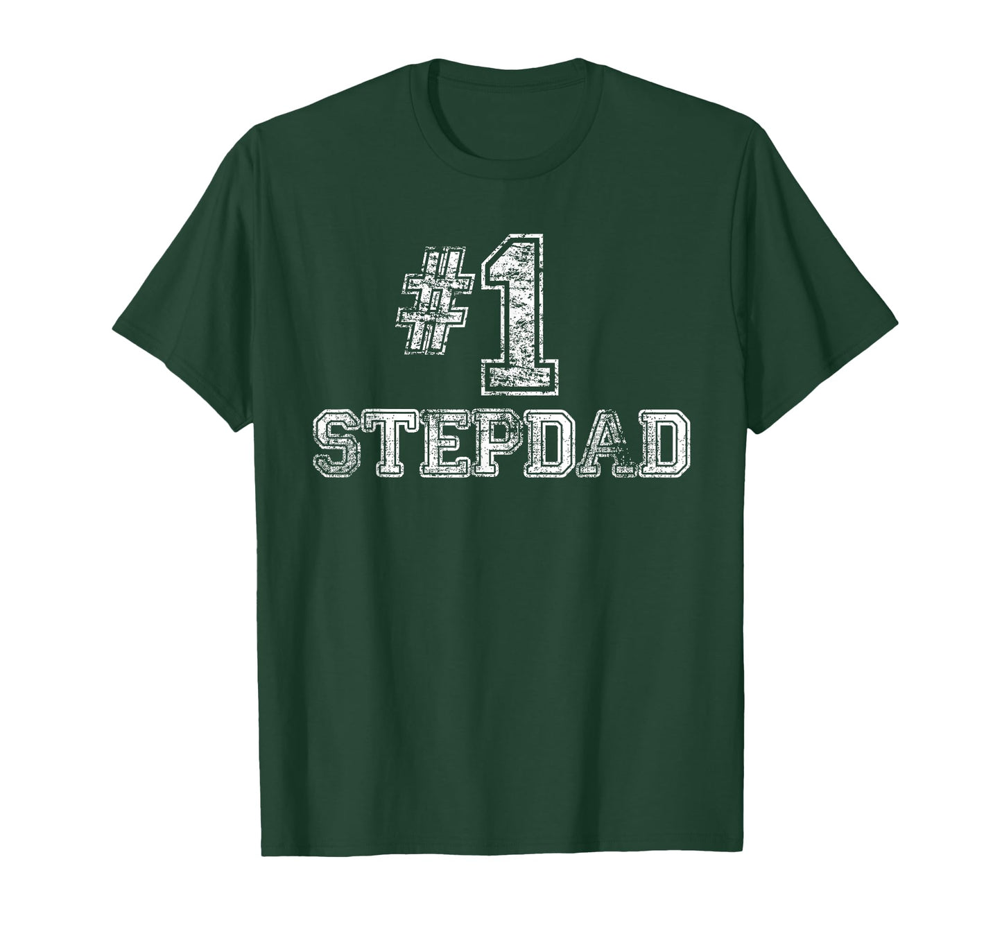 #1 StepDad T Shirt Step Dad Number One Father's Day Gift Tee T-Shirt