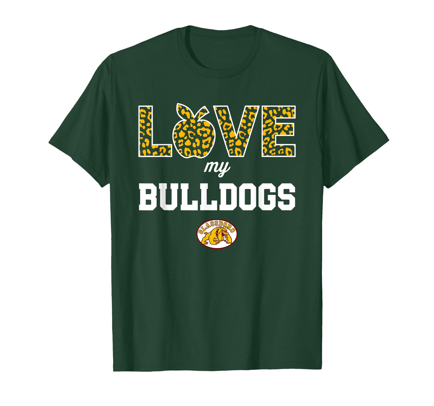 Glassboro Bulldogs Logo Love My Team HS T-Shirt