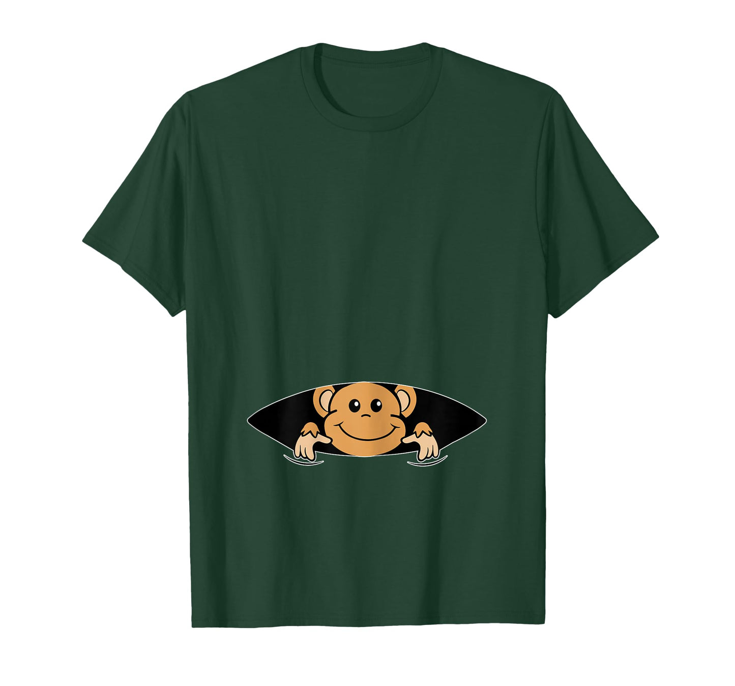 Monkey in the Belly - Pregnancy Announcing Pregnant Mum T-Shirt