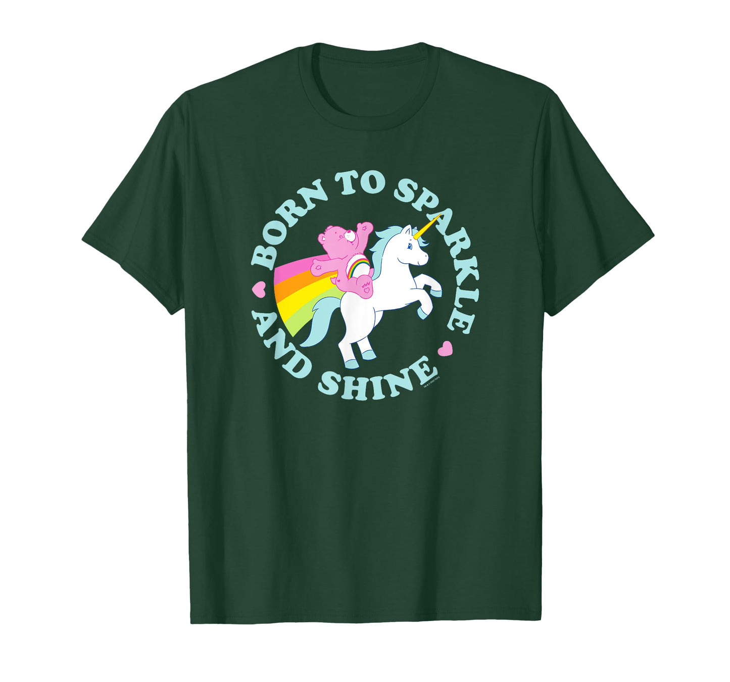 Care Bears Cheer Bear Unicorn Born To Sparkle And Shine T-Shirt