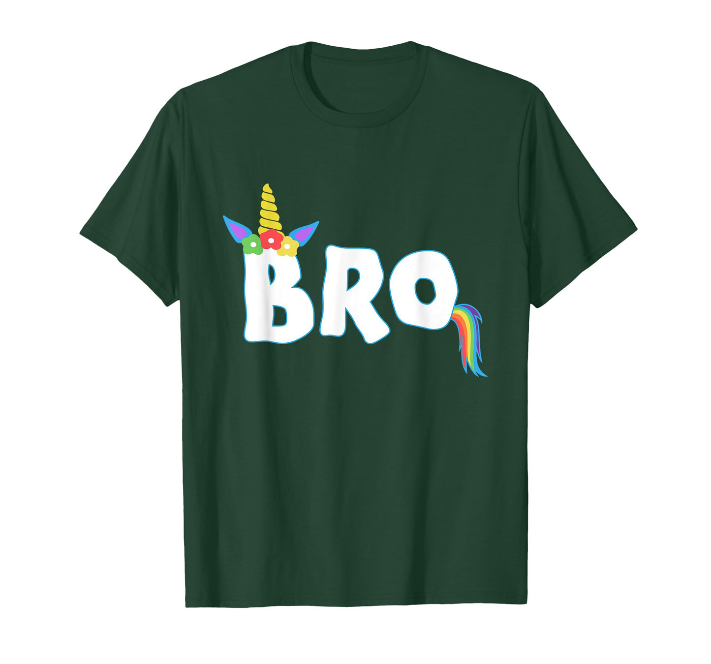 Unicorn Birthday Girl Bro Brother Family Matching T-Shirt