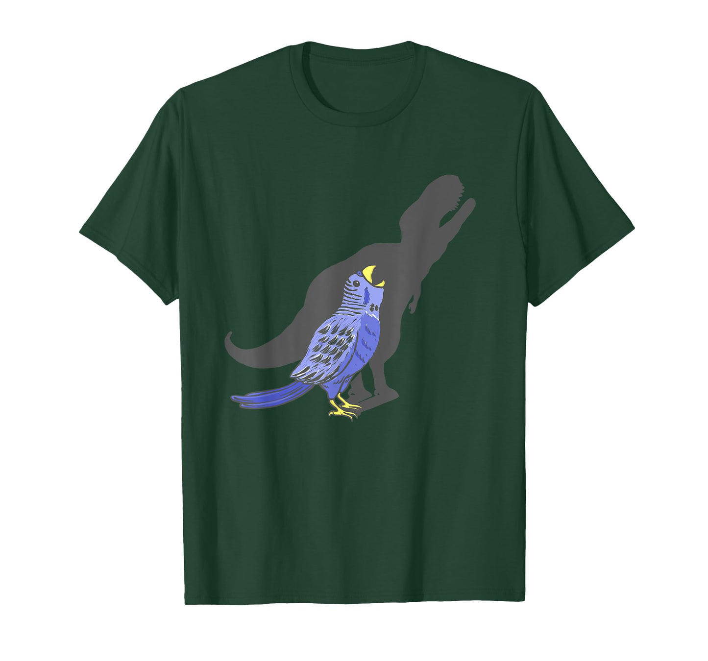 T-Rex Shadow - Funny Parakeet Budgie Budgerigar Bird Lover T-Shirt