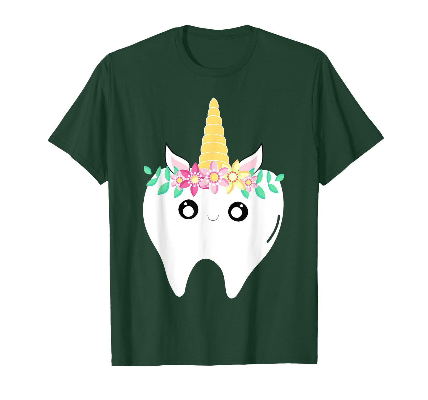 Unicorn Tooth Dentist Lost First Tooth Kawaii Fairy Tooth T-Shirt