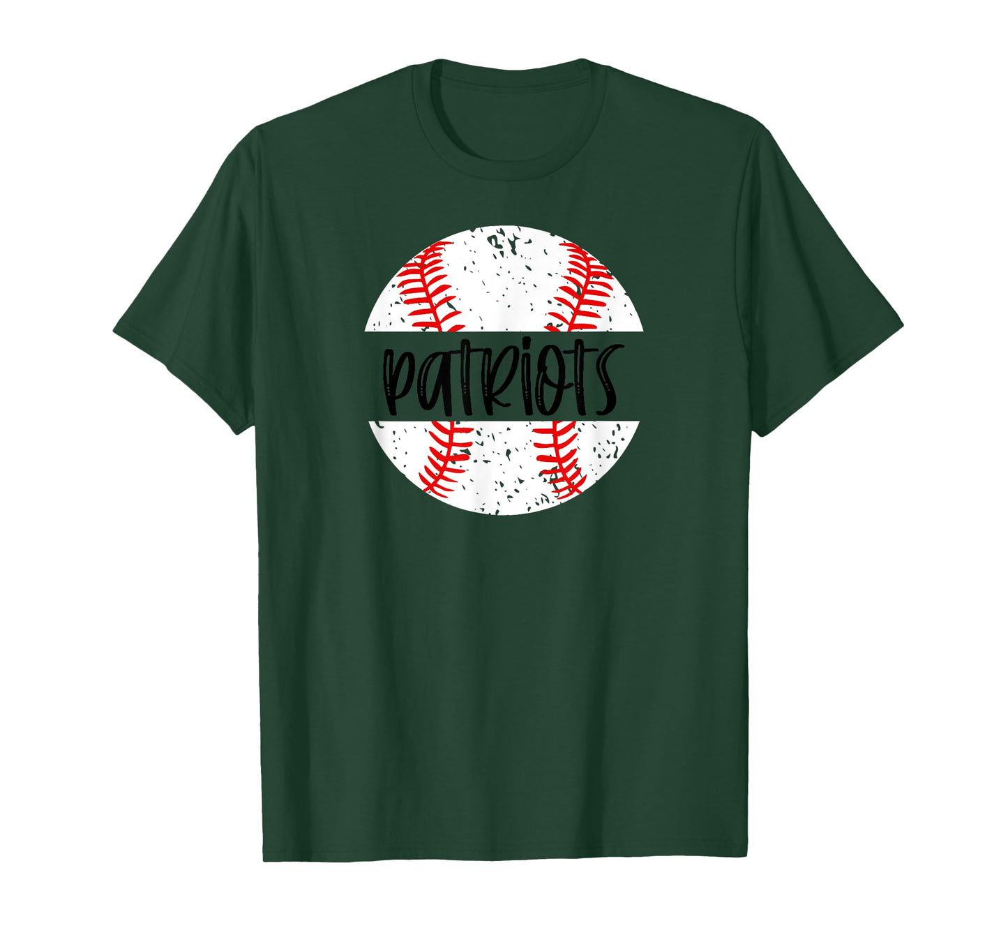 Patriots Baseball Team Mascot School Spirit Game Day T-Shirt