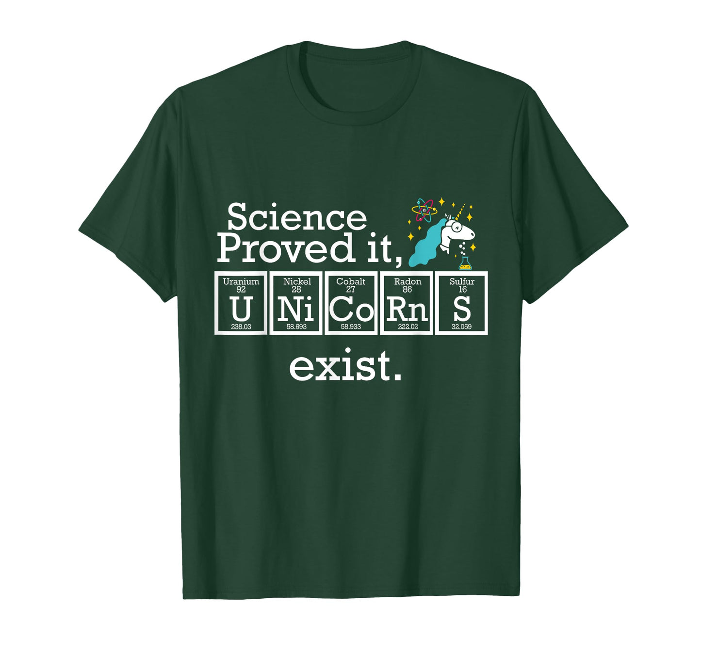 Science Proved It Unicorns Exist Periodic Table Funny Shirt