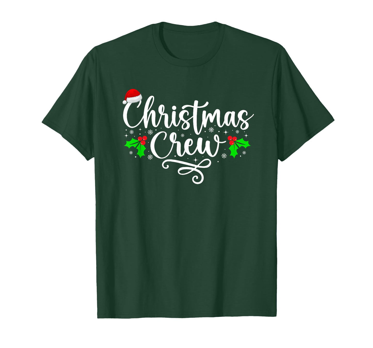 Christmas Crew Xmas Light Matching Family Pajama Funny Xmas T-Shirt