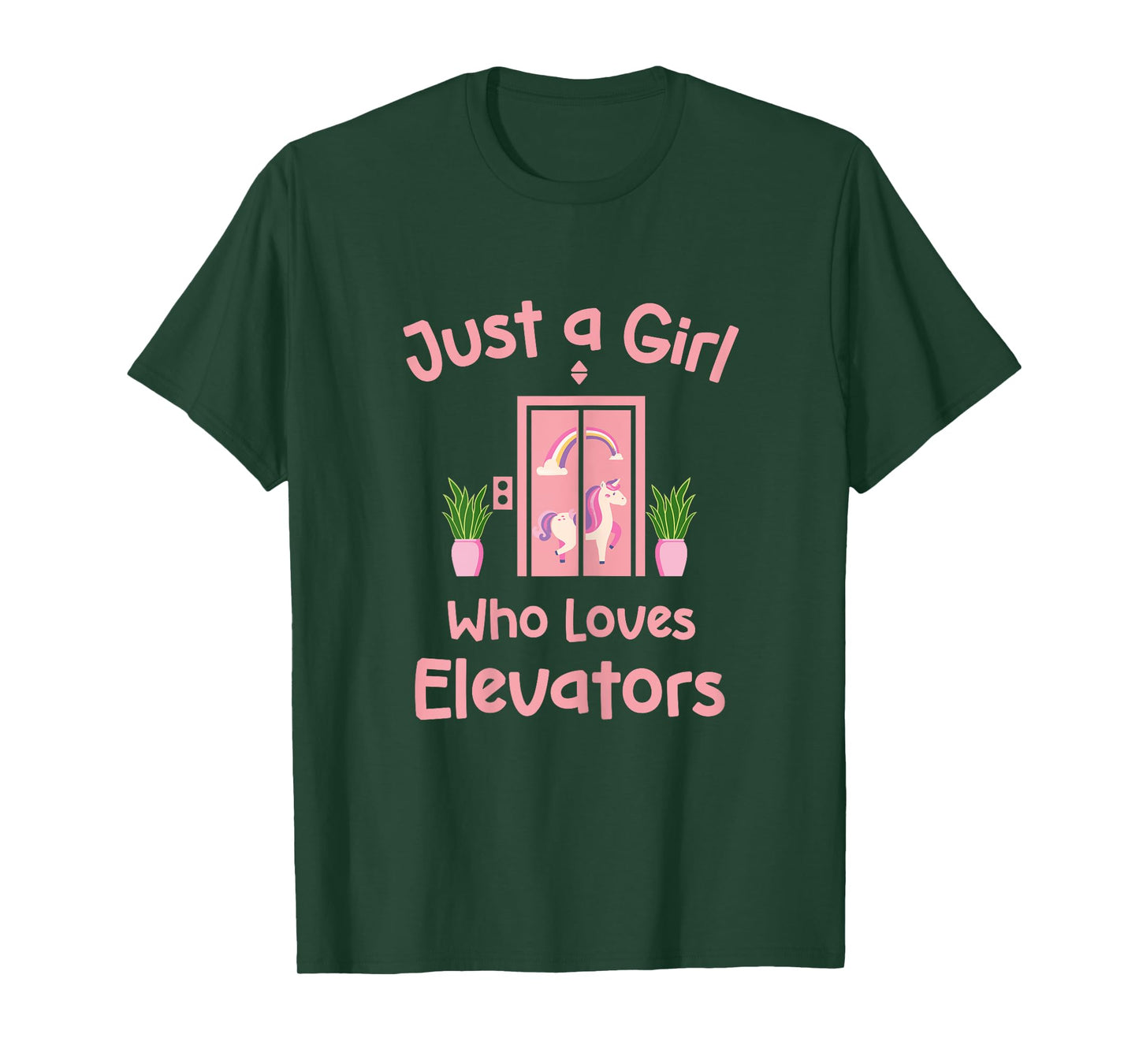 Just A Girl Who Loves Elevators Cute Distracted By Elevator T-Shirt